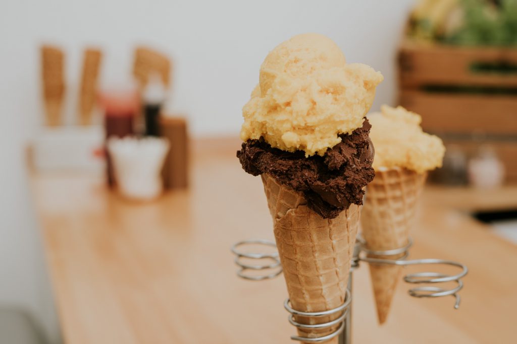 Mango und Schoko Sorbet